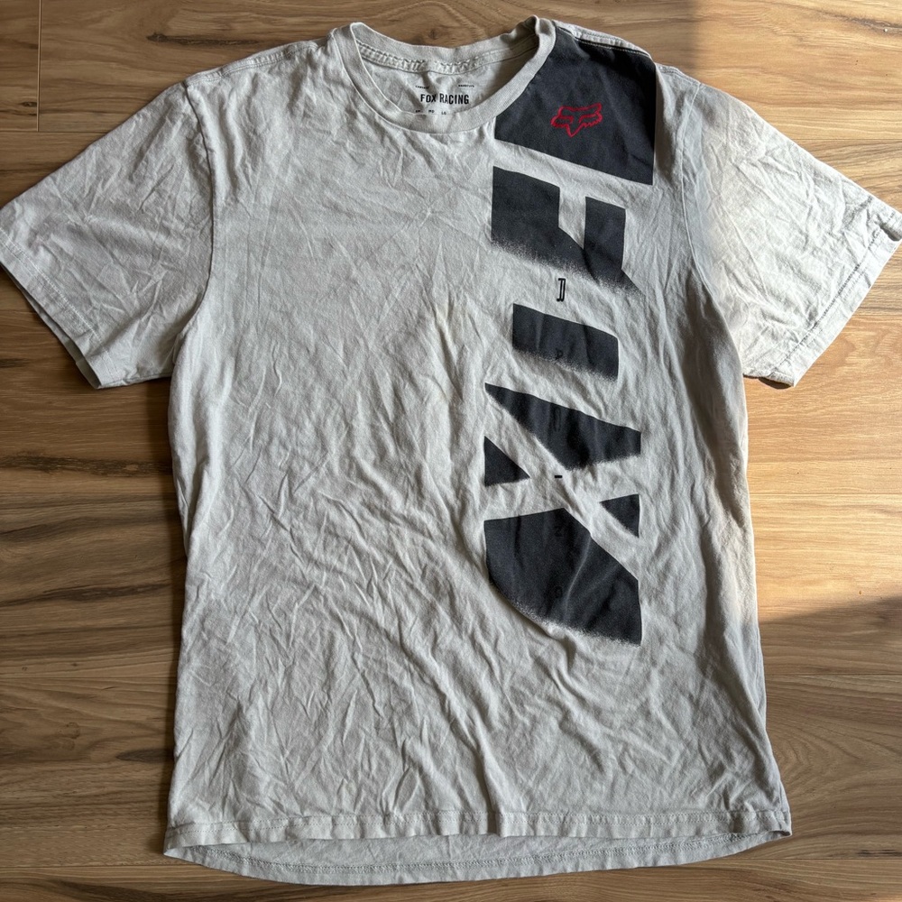 Fox Gray Short Sleeve Tee Casual Style